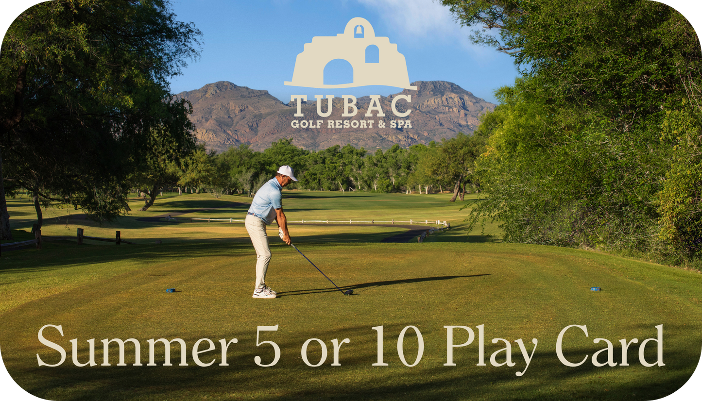 Tubac Golf Resort Summer Golf Card - 5 or 10 Play